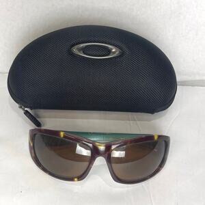 Oakley Disobey 05-321 Sunglasses Brown Tortoise 57mm Wrap Oversized Vintage